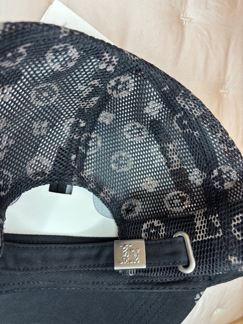 Monogram Pattern Baseball Cap - Picture 3 of 5